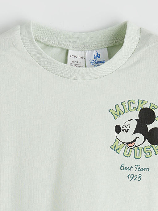 Mickey Mouse Bask?l? Erkek Bebek Ti??rt ve Pantolon