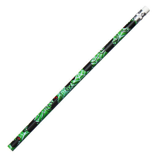 Цена за 12 шт. Карандаш чернографитный Calligrata «Пауки», НВ, с ластиком, корпус круглый