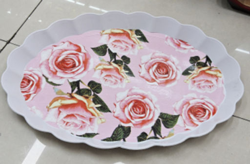 Поднос овальный 41х29 см / BV3426 /уп 80/ волнистый край