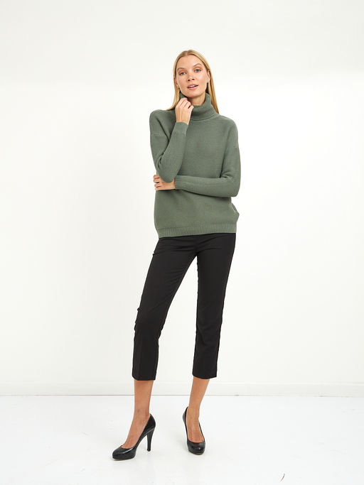 водолазка женская из хлопка со спущенной линией плеча - Glenfield фото 3