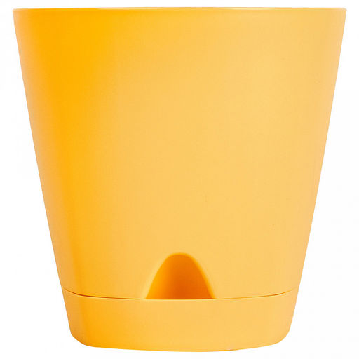 Ingreen Горшок для цветов пластмассовый Amsterdam 0,65л, д11см, h10см, с прикорневым поливом, спелая груша (Россия) - Домашняя мода фото 7