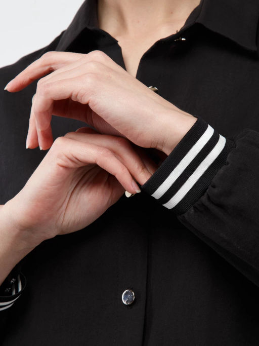 Рубашка женская ZZ-WS030316-99 black - Eleganzza фото 4