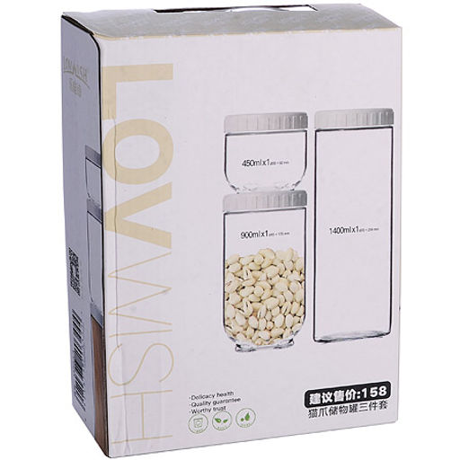 31203 Набор 3 банок для сыпучих Lovwish MB (х16) - Mayer&boch фото 3