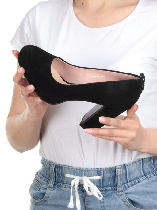 06-X0616-H187-K20 BLACK Туфли женские (натуральная замша)