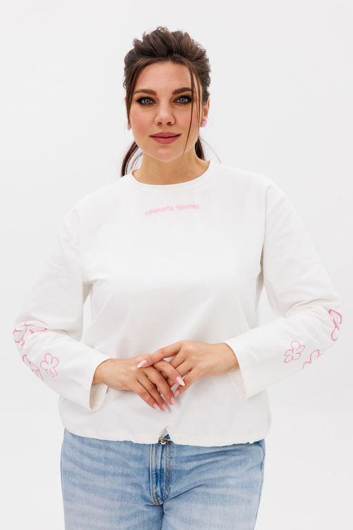 Джемпер ANELLI 1432 белый  фото 4