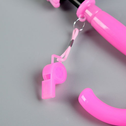 Зонт - трость детский «Розовый единорог», полуавтоматический, 8 спиц, R=41/47 см, d=82 см, белый