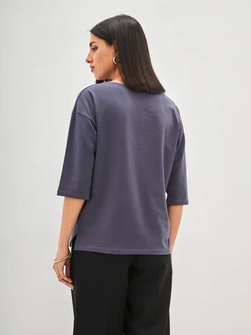 Лонгслив F112-1001. d.grey - Fine joyce фото 4