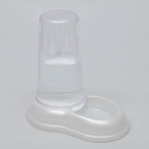 Автопоилка - автокормушка, 600 мл, белая перламутр