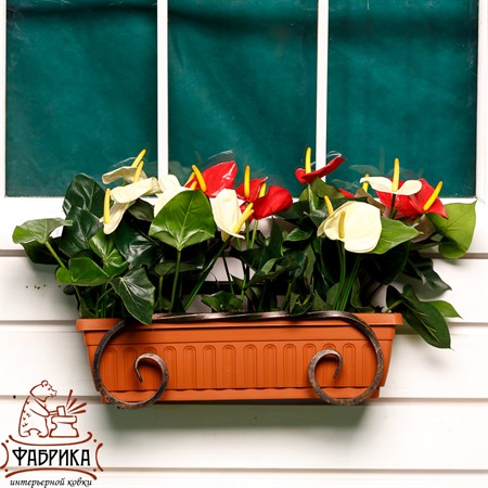 Балконная подставка для цветов 51-262 - Фабрика интерьерной ковки фото 5