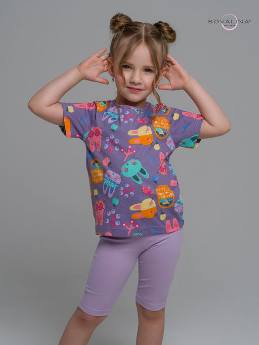 Костюм Актив черничные зайки-лаванда - Sovalina фото 12