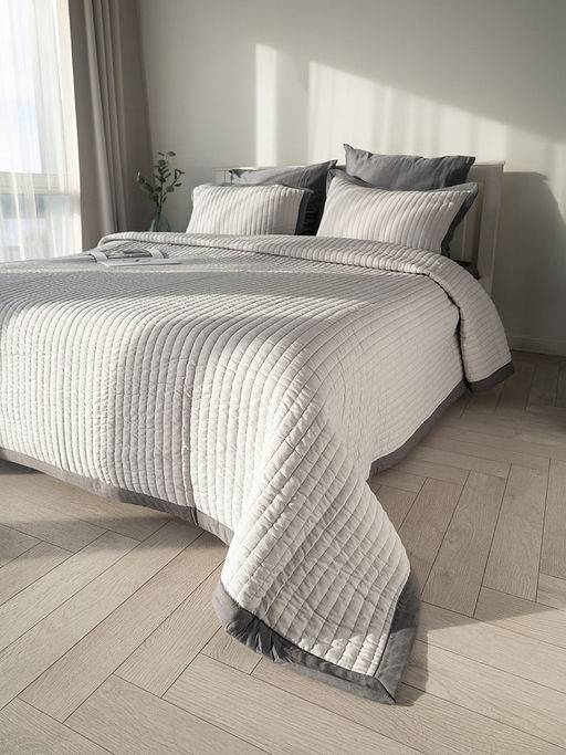 Покрывало 150x205 серый полиэстер - Denastia фото 5