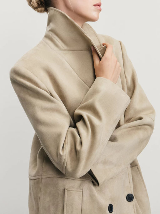 Пальто из искусственной замши / Zarina фото 4