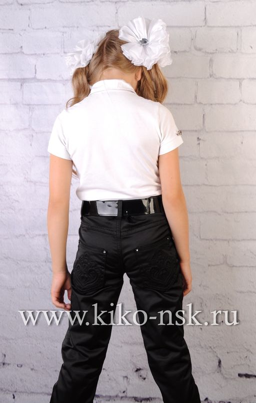 2832Y-5 Брюки школьные для девочки на флисе KANDY - Kiko фото 3