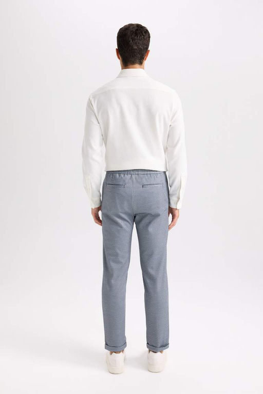 Двойные габардиновые брюки-джоггеры с карманами и эластичной резинкой на талии - Defacto фото 7