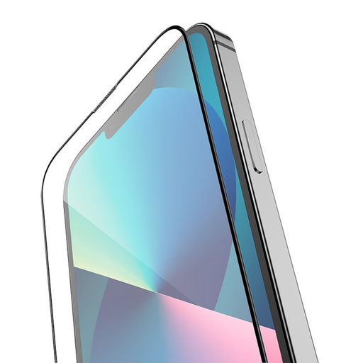 Защитное стекло Hoco A26, для iPhone 13 Pro Max, с защитной сеткой для микрофона, чёрное
