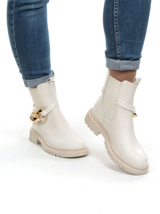 5267-2 WHITE Ботинки демисезонные женские - No name фото 4