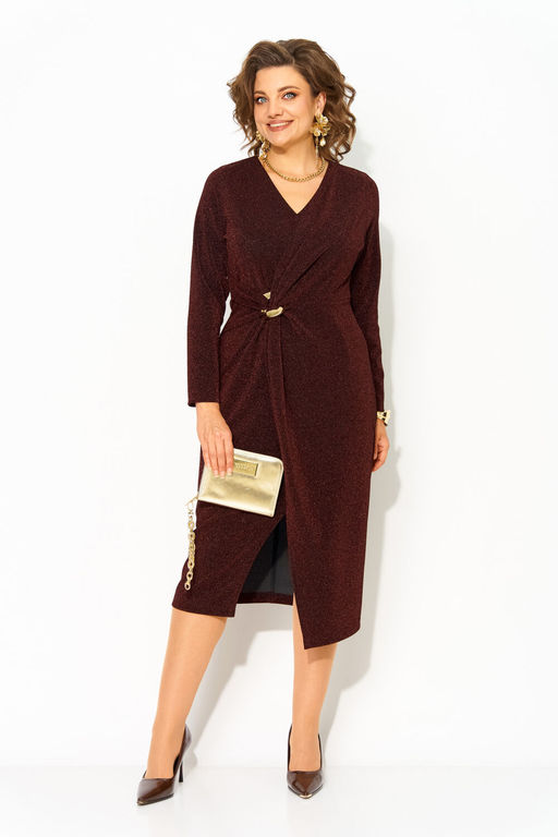 Платье Liliana 1497 горький шоколад