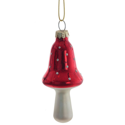 Украшение новогоднее "Гриб", L4 W4 H9 см, 2в.