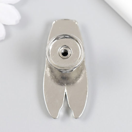 Ручка для шкатулки металл «Цикада», серебро