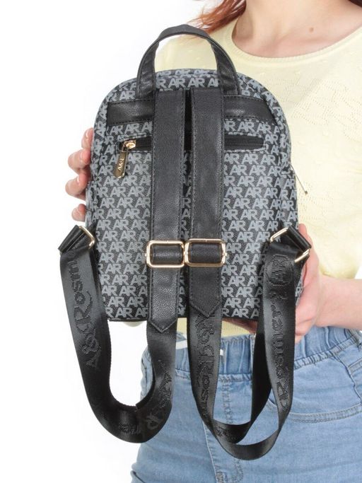 F2390-2 BLACK Сумка-рюкзак (искусственная кожа) - Фабричный китай фото 7