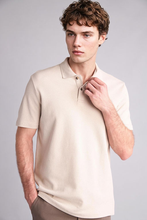 %100 Pamuk Regular Fit Polo Ti__rt - Defacto фото 4