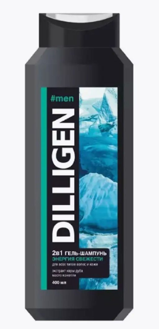 DILLIGEN гель-шампунь д/мужчин 2в1 400мл
