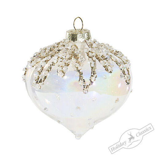 Капля "Баккара" с золотым декором (стекло) 8х8х7 см