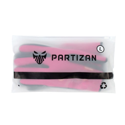 Велосипедные перчатки PARTIZAN теплые осень/зима с замком /A0001 / Размер L / Цвет: Розовый - Галеонтрейд фото 3