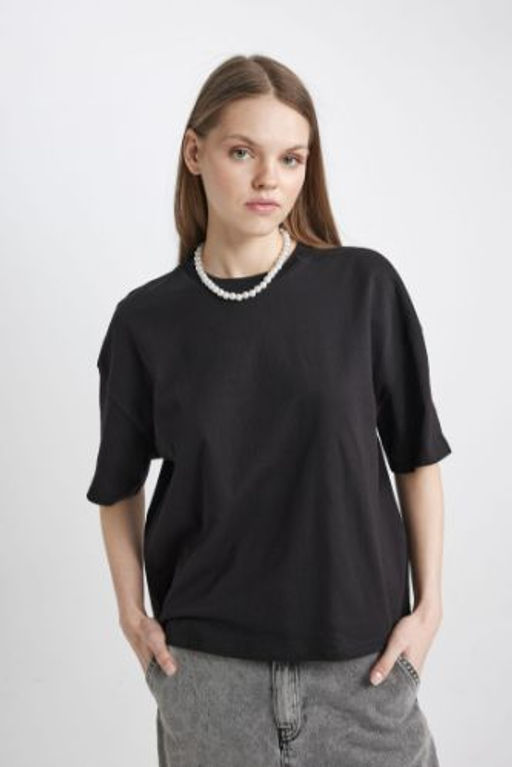 Coool Loose Fit Basic Duz K?sa Kollu Tisort