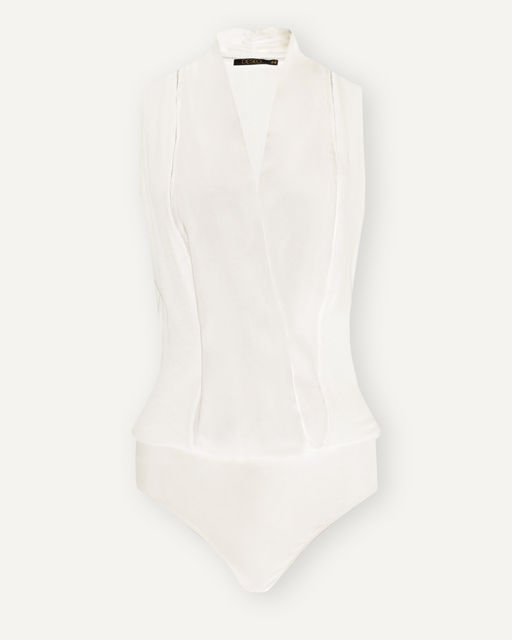 Блузка-боди базового черного цвета - Deseo фото 8