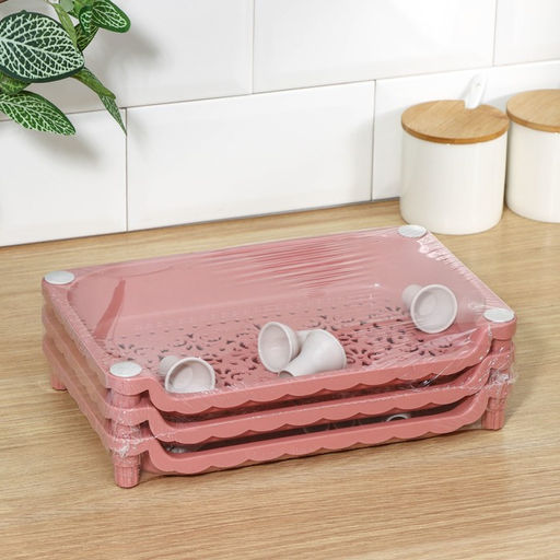 Этажёрка настольная 3 яруса «Пастель», МИКС