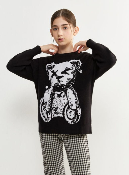 20210310225, Джемпер детский для девочек Miami черный