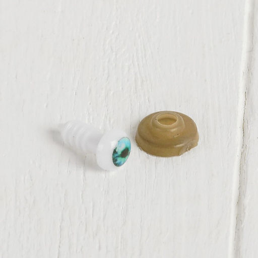 Глаза винтовые с заглушками, набор 6 шт, размер 1 шт: 0,8 см - Школа талантов фото 3