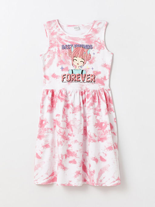 Bisiklet Yaka Desenli K?z ?ocuk Elbise 2li - Waikiki фото 2