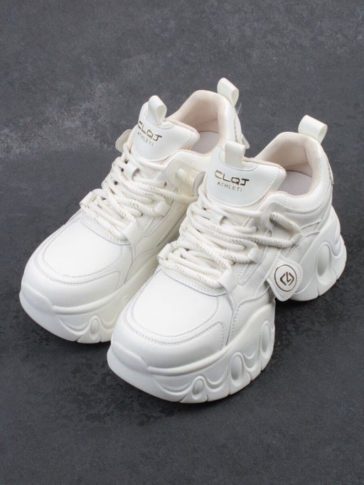 03-9E-1 LT. BEIGE Кроссовки женские (натуральная кожа, искусственная кожа) - Фабричный китай фото 6