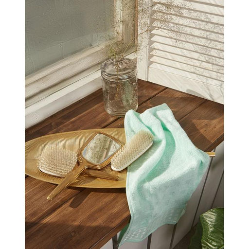 Полотенце махровое LoveLife Square 30х60 см, цвет нежная мята, 100% хлопок, 360 гр/м2  фото 4