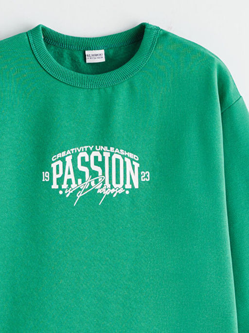 Bisiklet Yaka Erkek ?ocuk Sweatshirt