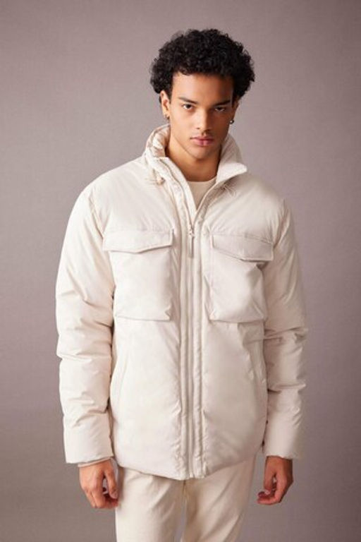 Su Itici Sisme Mont Slim Fit Dik Yaka Fermuarl? Cift Cepli - Defacto фото 4