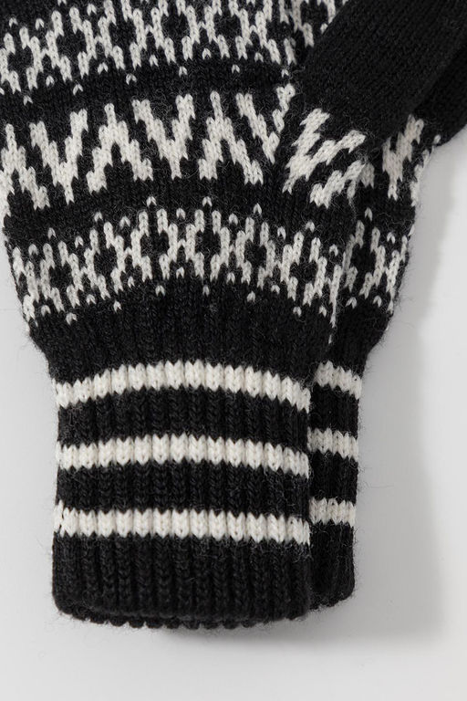 ЕВ 10011/ш/черный,сахар перчатки жен