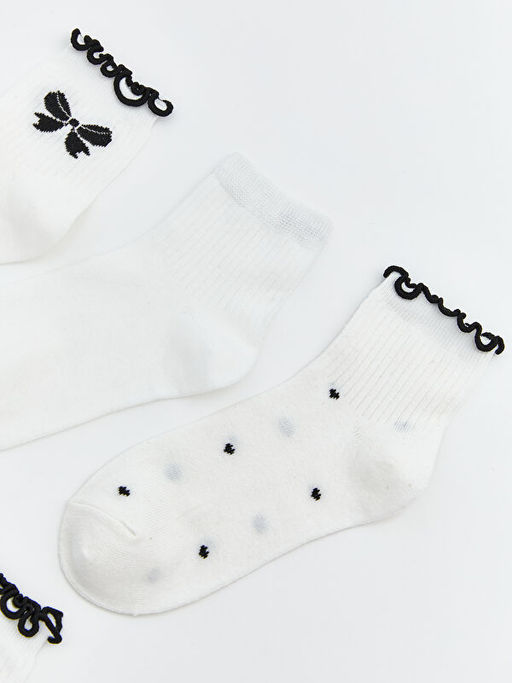 Desenli Kad?n Soket ?orap 5li