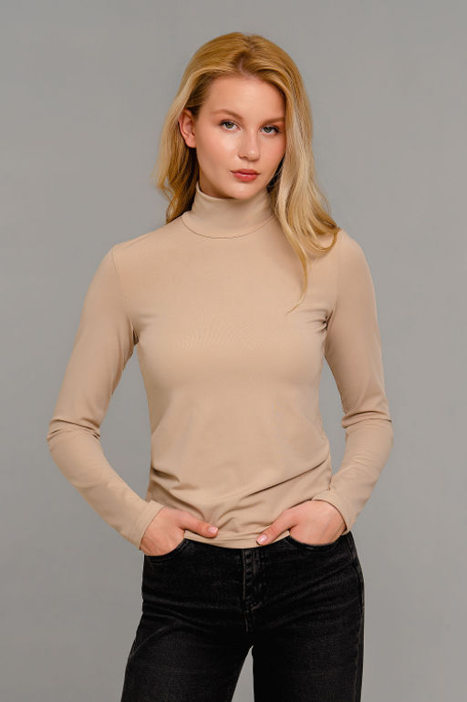 Арт.12803/5 Водолазка женская 42-50 (5 шт) Цвет:бежевый