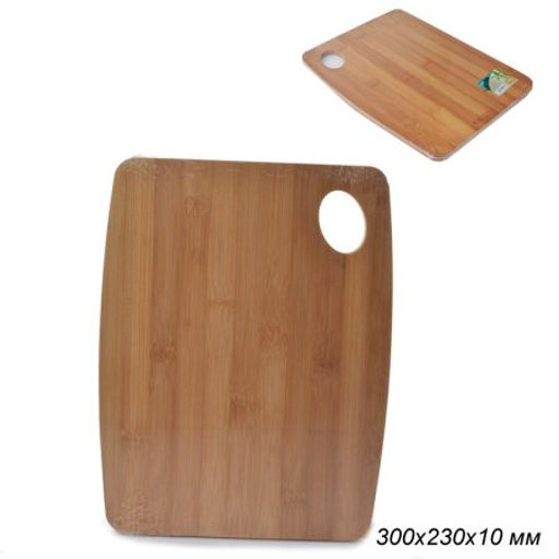 Доска разделочная №16 300х230х10 мм бамбук / КТ-ДР-121 /уп / - ГалеонТрейд фото 2