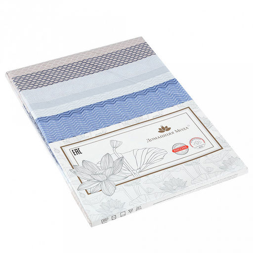 Пододеяльник Евро Макси "Балтика" 240х215см, поплин 115г/м2, хлопок 100%, упаковка "классическая" ПВХ 28х41см, "Домашняя мода" (Россия)