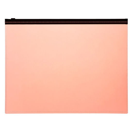 Набор папок-конверт на ZIP-молнии А5, 150 мкм, Calligrata Neon, c черной молнией, неон, 4 штуки, микс  фото 4