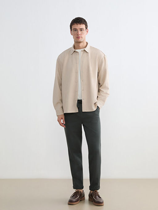 Regular Fit Dokulu Erkek G?mlek