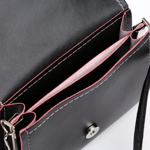 Сумка детская Кошечка на клапане, цвет чёрный/розовый, 15х4х12 см - NAZAMOK KIDS фото 4