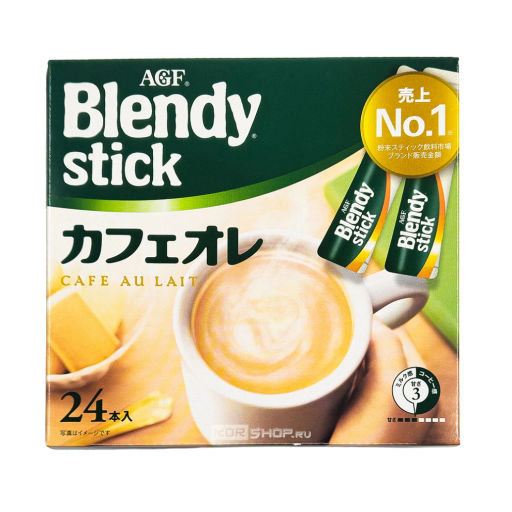 Кофейный напиток с молоком и сахаром Blendy Stick AGF, Япония, 24*8,8 г Акция