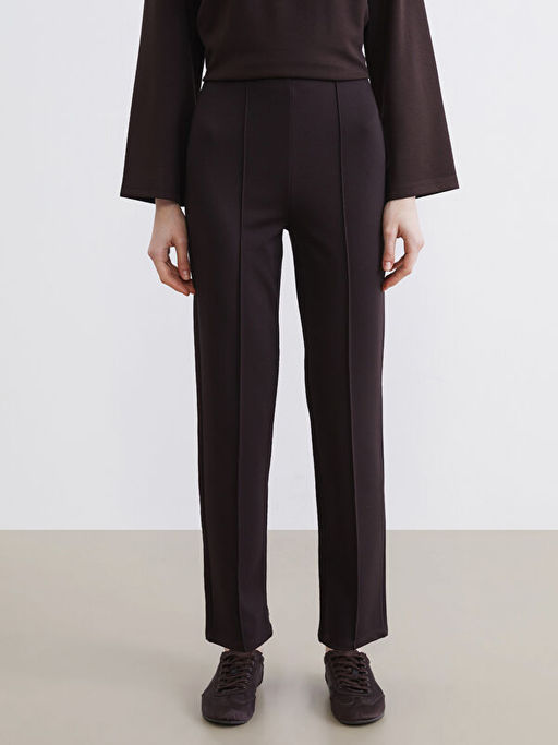 Y?ksek Bel Slim Fit Kad?n Pantolon