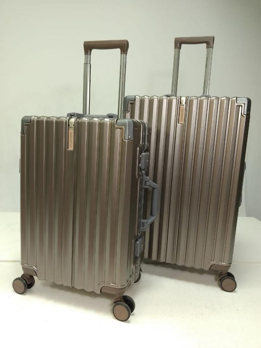 Набор из 2-х чемоданов, композит, алюминий, MIRONPAN 32415 Черный  фото 2