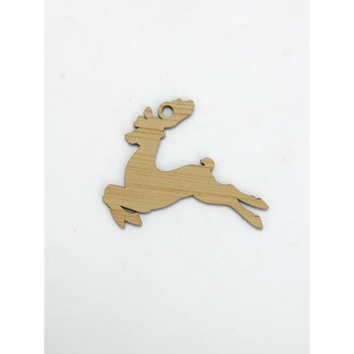 Ёлочная игрушка деревянная «Новый год: олень», набор 10 шт.